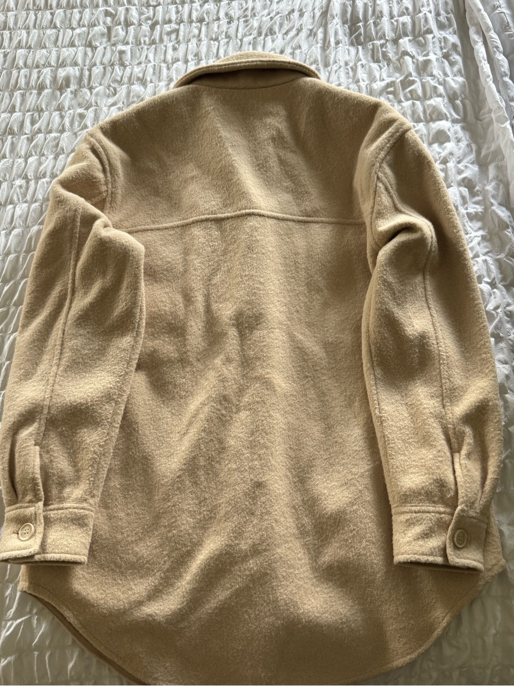 Cream Shacket Jacket - Picture 3 of 3